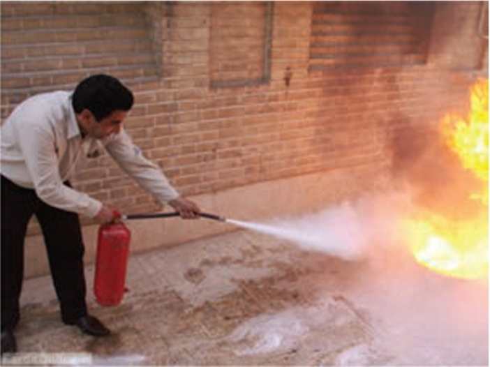 روش قرار گرفتن فرد و پاشیدن ماده