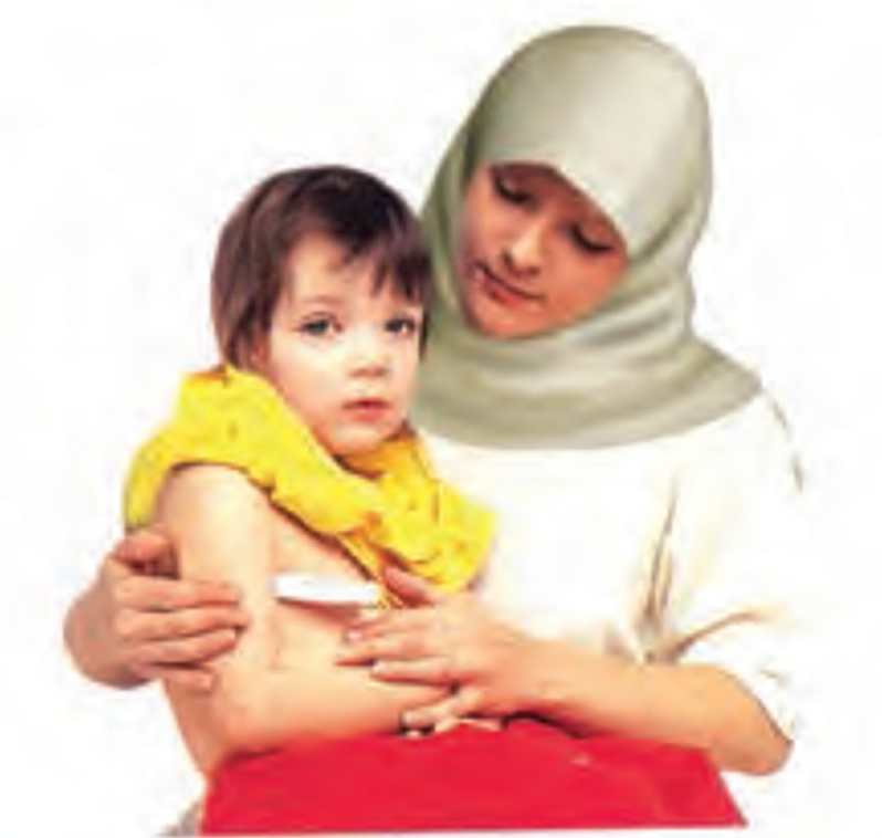 روش قرار دادن دماسنج در زیر بغل