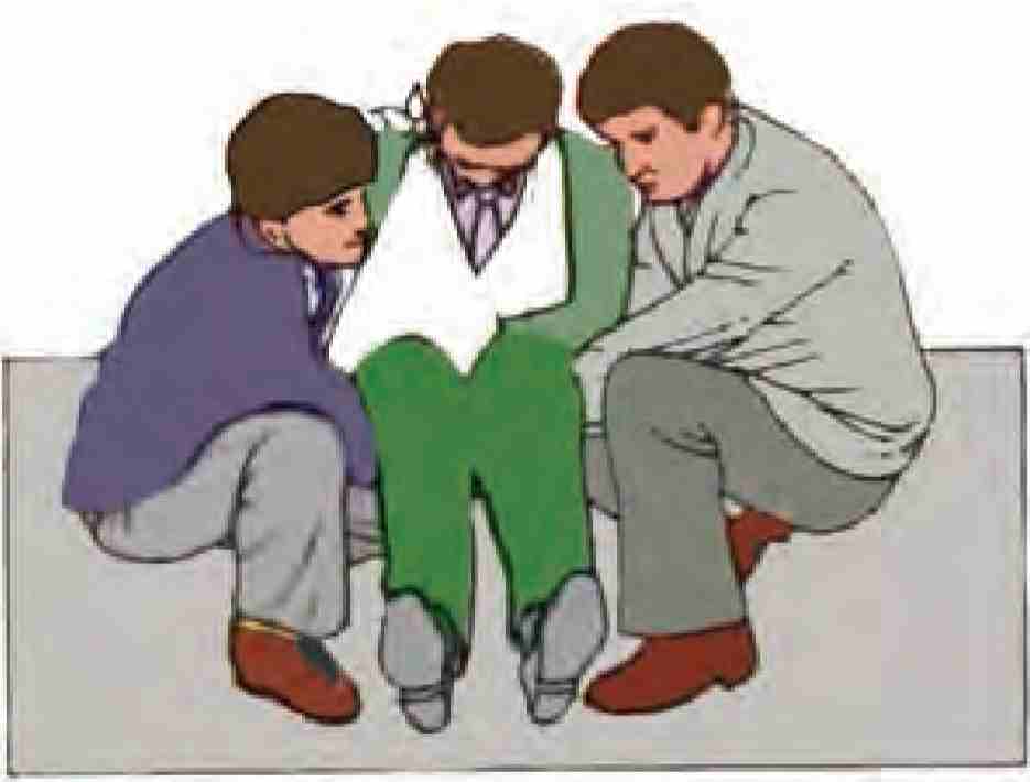 روش برخاستن در حمل دو نفره دو مچ