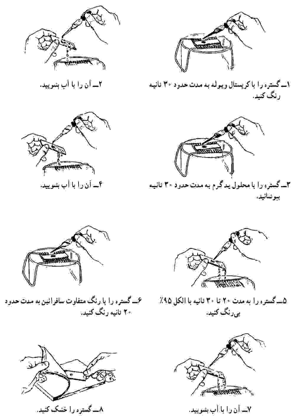 مراحل رنگ آمیزی گرم