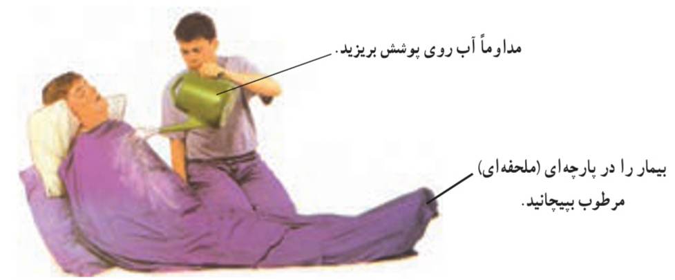 روش خنک کردن بدن در گرمازدگی