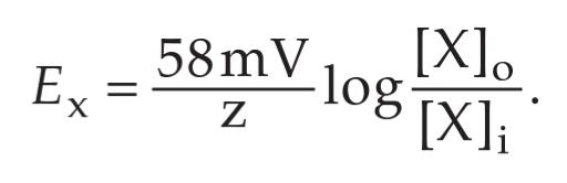 معادله نرنست را می‌توان به صورت زیر نوشت