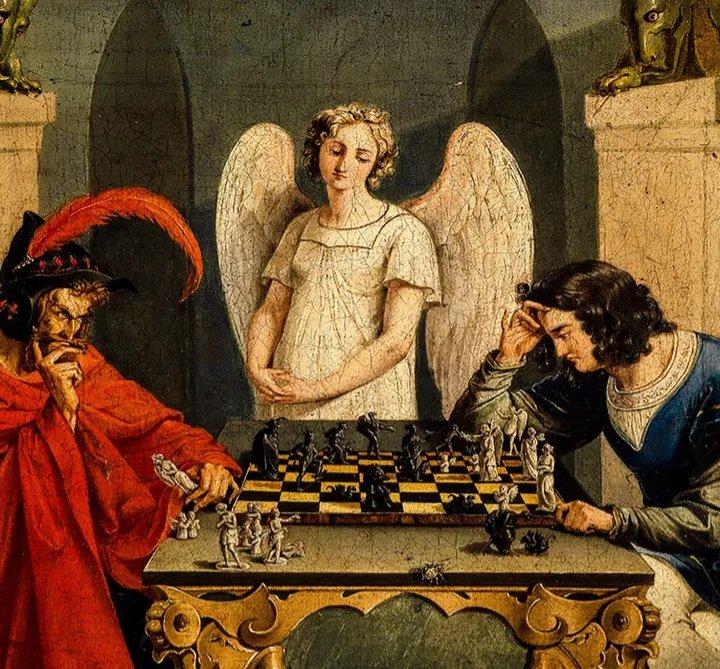 راز نقاشی کیش و مات